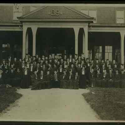 Graduates on the steps of Powhatan College for Young Women