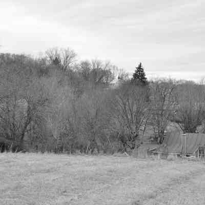 Kabletown looking northeast from a hill above and south of the Bullskin Run