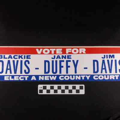 Campaign bumper sticker