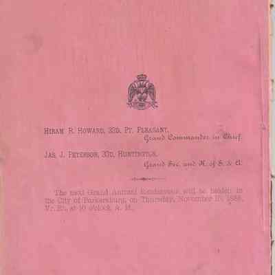 The Grand Consistory of West Virginia Back Cover