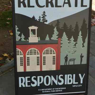 U.S. Dept. of Interior National Park Service sign