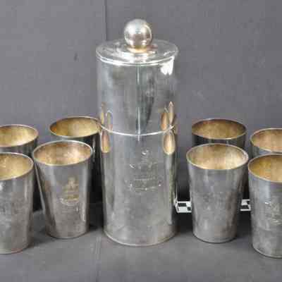 Silver-plated cocktail service