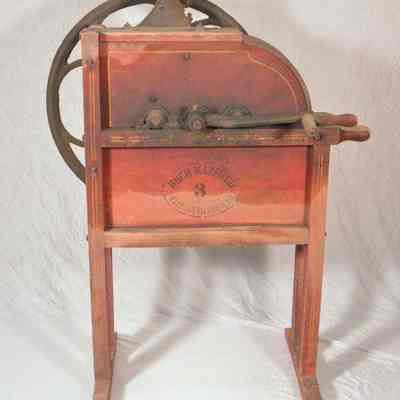 Wood and iron corn sheller