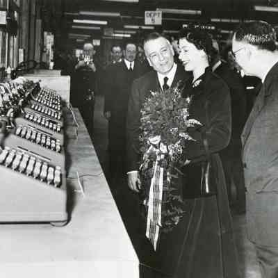 John S. Coleman and Queen Elizabeth II, 1950's