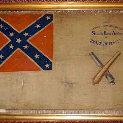 Second National Flag of Confederacy given to Stuart's Horse Artillery