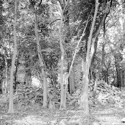 Old Stone Chapel or St. George's Chapel before clean up program