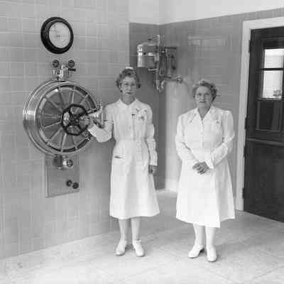 Interiors of the new Charles Town General Hospital 1946