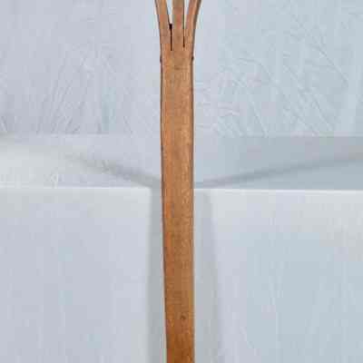 Wooden hayfork with three prongs