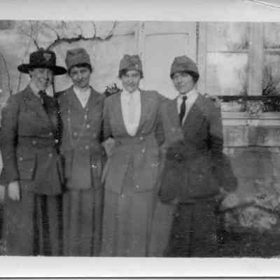 YWCA workers: Porterfield is at far left
