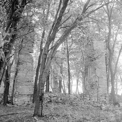 Old Stone Chapel or St. George's Chapel before clean up program