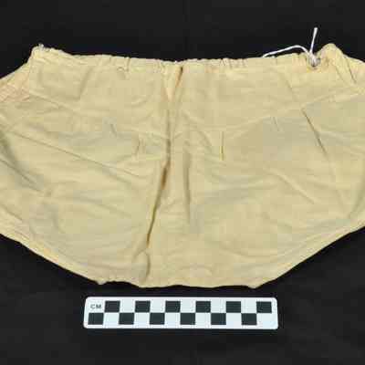 Cream colored underpants or shorts for child