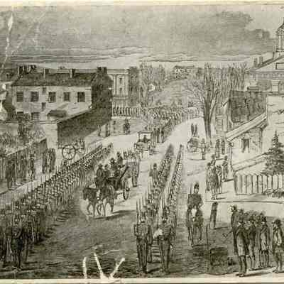 Taking John Brown to the scaffold, Charles Town, W. Va.