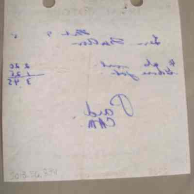 Irval Motors receipt for Len Fulton