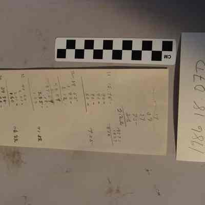 Blank deposite slip from the Bank of Montreal
