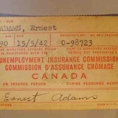 Unemployment Insurance Commission receipt card