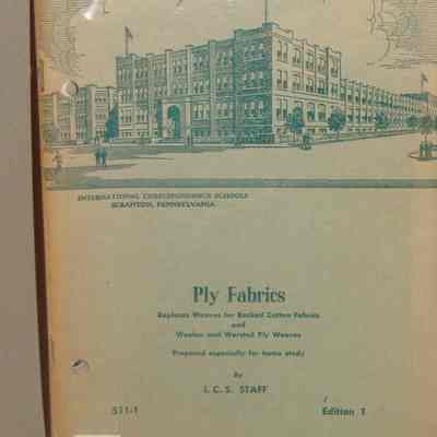 Ply fabrics : 511-1 / By I.C.S. Staff.