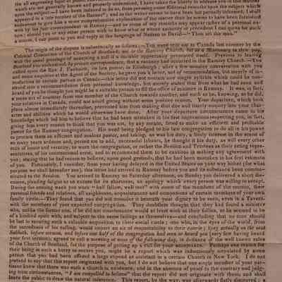 close-up of page one text