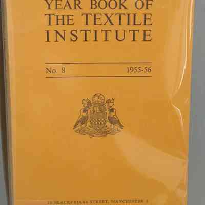 Year book of the textile institute : No. 8, 1955-56.
