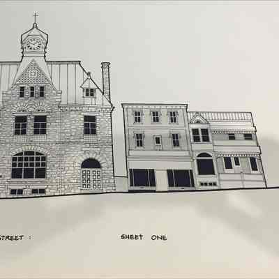 Elevation: North Side of Mill Street Sheet One