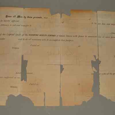 Certificate for Joseph Hardisty