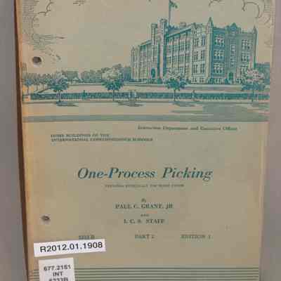 One-process picking: 5233 B, Part 2 / By Paul C. Grant in collaboration with I.C.S. Staff.
