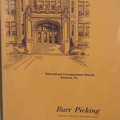 Burr picking: 472/ Prepared especially for home study by I.C.S. Staff.