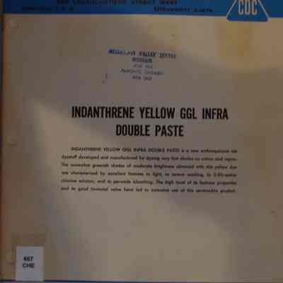 Indanthrene yellow GGL infra double paste.