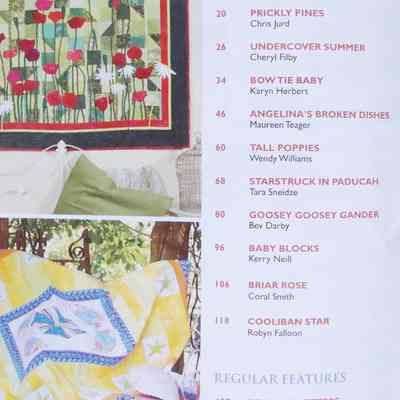 Australia Patchwork & Quilting  Volume 16 Issue 4 Index