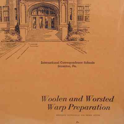 Woolen and worsted warp preparation: 485 A, Part 1 / Prepared especially for home study by I.C.S. Staff.