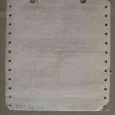 North Lanark Co-operative invoice for Len Fulton