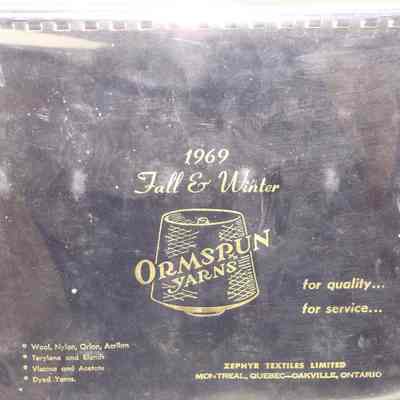 1969 fall & winter : Ormspun yarns.