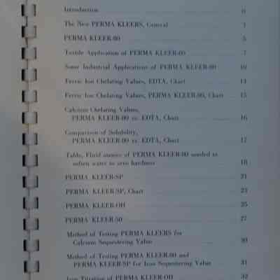 Perma Kleer -80 : The ultimate in stable sequestering agents.
