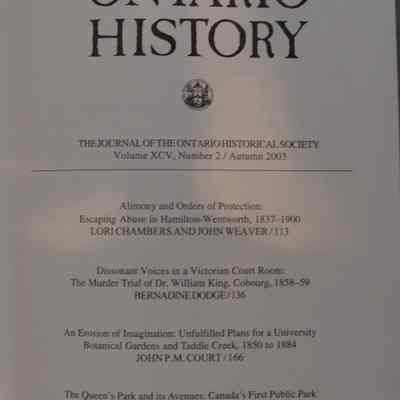 Ontario History.