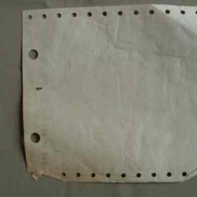 John Lindsay Receipt