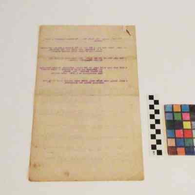 Back of document, last page
