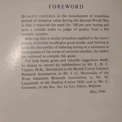 A practical guide to spinning mill control and testing statistics / By A.H. Milnes.