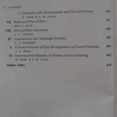 The aftertreatment of textiles / Edited by H. Mark, Norman S. Wooding and Sheldon M. Atlas.