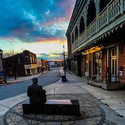 Empty Mill Street During COVID-19
