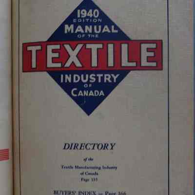 Manual of the textile industry : 1938-1940.