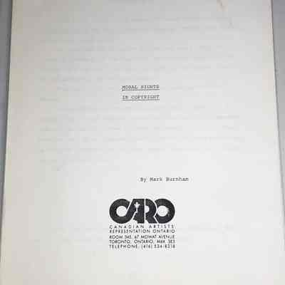 “Moral Rights in Copyright”