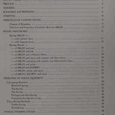 Technical service bulletin : Dyeing and finishing orlon acrylic staple and tow.