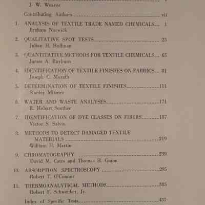 Analytical methods for a textile laboratory : AACCT monograph number 3 / 2nd ed.