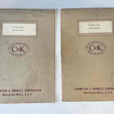 Two copies of F-2 Felt Loom Instructions