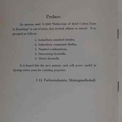 Behaviour of dyed cotton yarn in resisting.