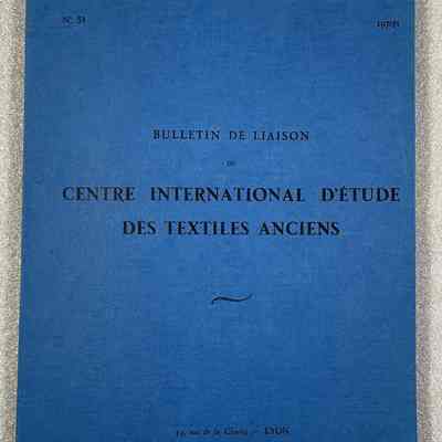 Bulletin De Liaison Du Centre International D'étude Des Textiles Anciens