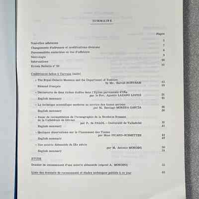 Bulletin De Liaison Du Centre International D'étude Des Textiles Anciens - Table of Contents Page 1