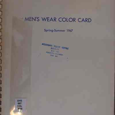 Man's wear color card : Spring-summer 1967.