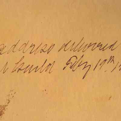 close-up of text on back of page 15