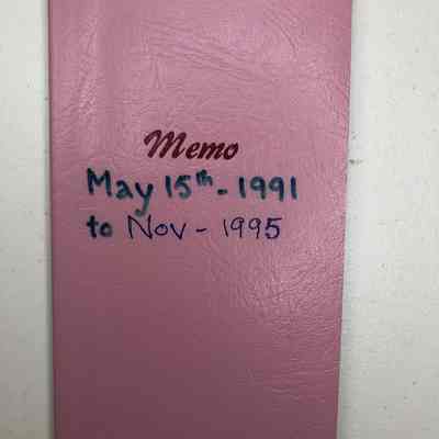 Dorothy Burnham's Notebook, 1991-1995