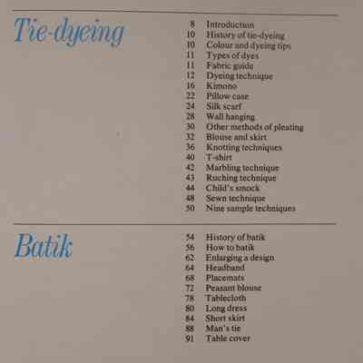 The colour book of tie dyeing and batik / by Fay Anderson.